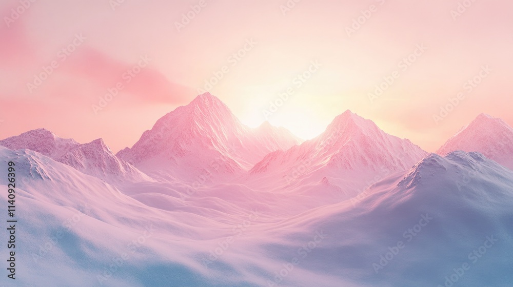 Vibrant Mountain Sunset Vibrant Mountain Sunset