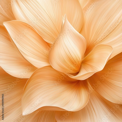 Exquisite Light Orange Petals Creating a Soft Floral Abstraction