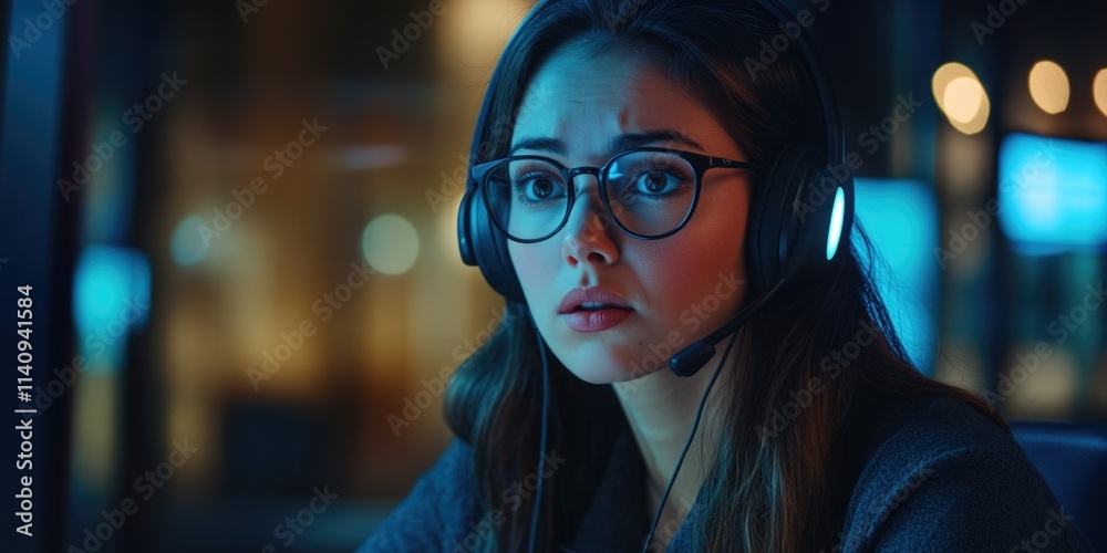 Headphones, Desk Worker Headphones, Desk Worker