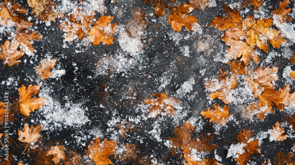 A bunch of leaves that are laying on the ground