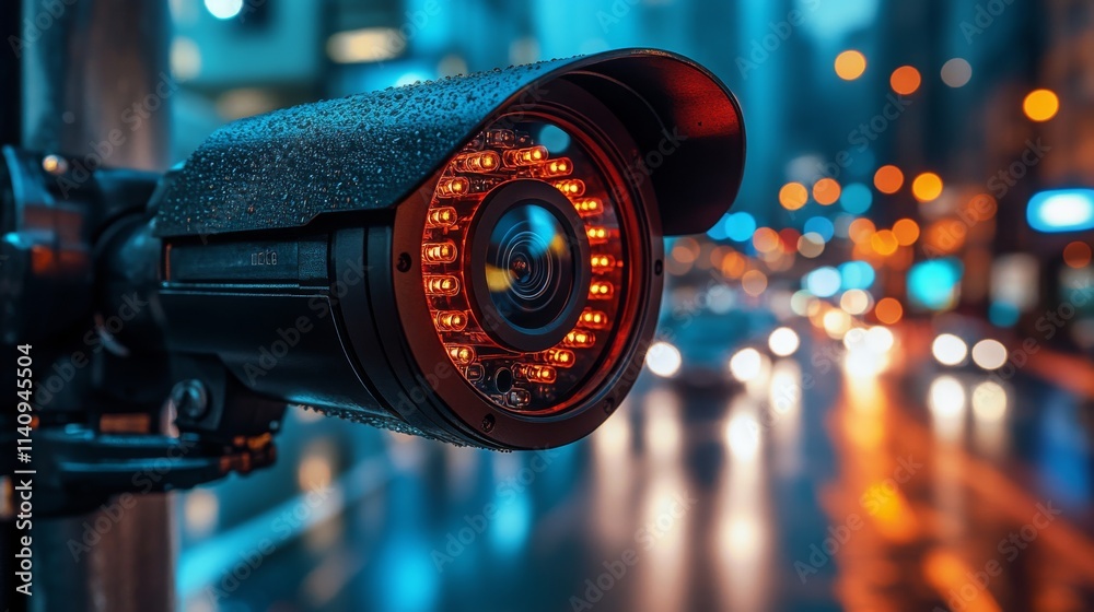 Demonstration of cybersecurity frameworks with surveillance cameras in a bustling urban environment Demonstration of cybersecurity frameworks with surveillance cameras in a bustling urban environment