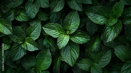 A close up of a bunch of green leaves