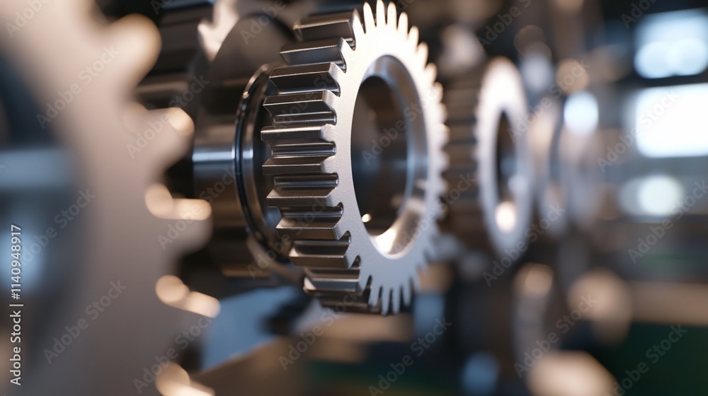 Close-up of interlocking gears showcasing mechanical engineering. Close-up of interlocking gears showcasing mechanical engineering.
