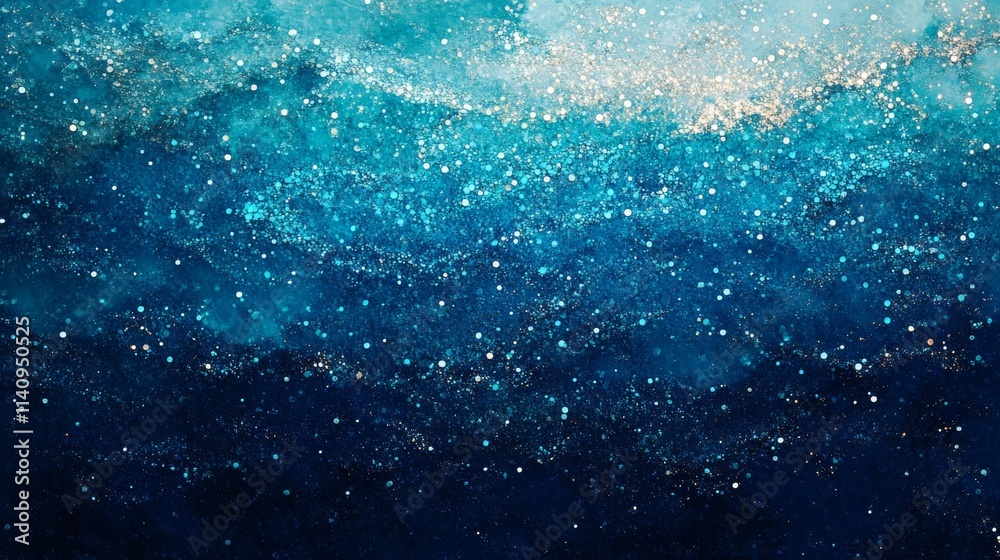 Abstract Blue Gradient with Glitter Texture Abstract Blue Gradient with Glitter Texture