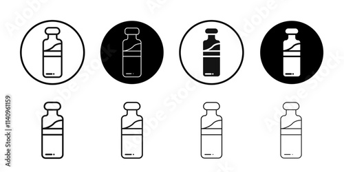 vial medical icon Simple thin outline