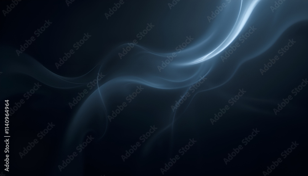 Abstract swirling smoke pattern on dark background, ethereal and mysterious, artistic design, copy space Abstract swirling smoke pattern on dark background, ethereal and mysterious, artistic design, copy space