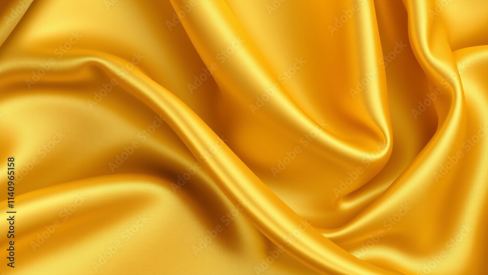 Luxurious Golden Satin Fabric with Smooth Texture and Illumination Luxurious Golden Satin Fabric with Smooth Texture and Illumination