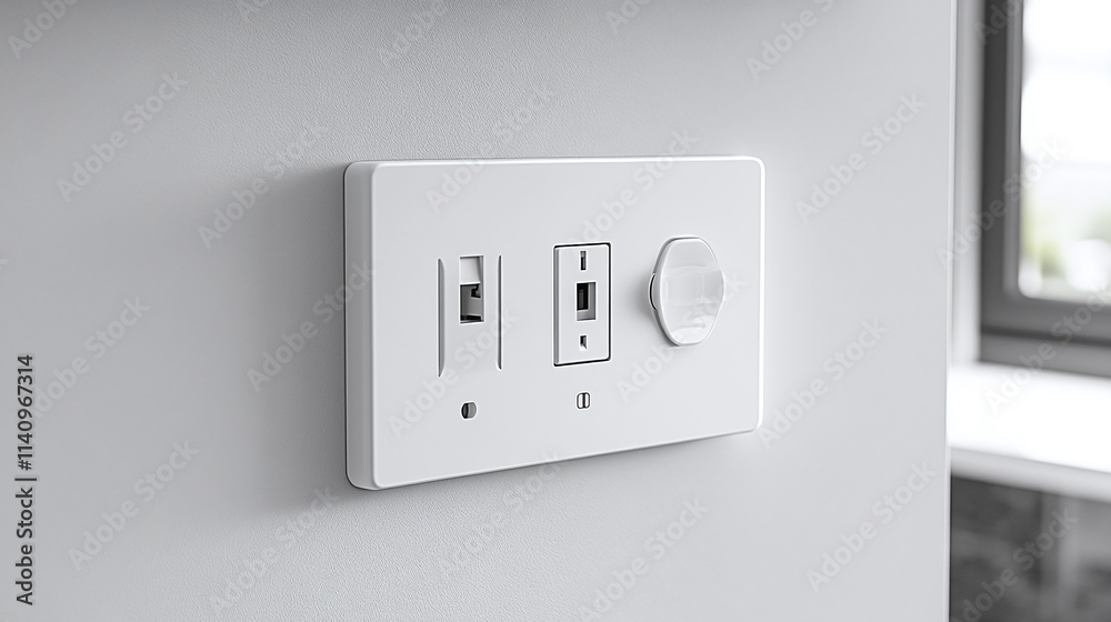 Control your energy supply with a modern light switch isolated, designed to push easily and manage electricity power flow in your home, ensuring a seamless connection to every socket. Control your energy supply with a modern light switch isolated, designed to push easily and manage electricity power flow in your home, ensuring a seamless connection to every socket.