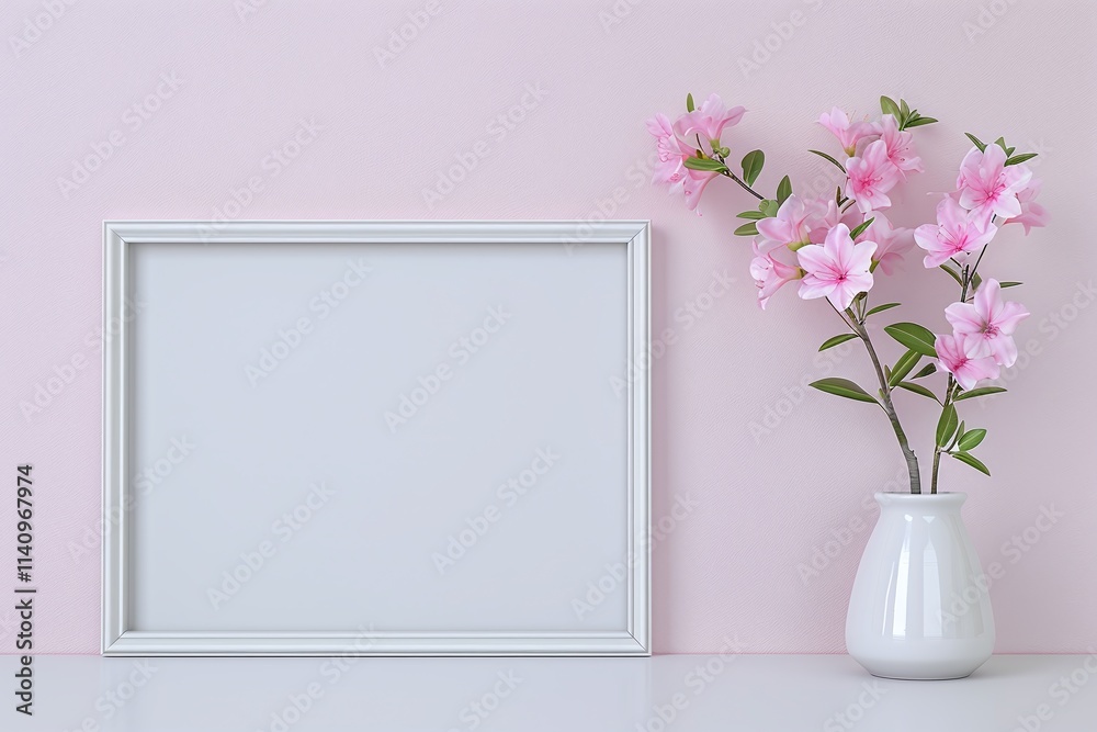 Square Frame with Pink Blossoms on Pink Background, Minimalist Spring Decor, Floral Arrangement in White Vase, Large Copy Space for Text or Artwork, Horizontal Format.
Square Frame with Pink Blossoms on Pink Background, Minimalist Spring Decor, Floral Arrangement in White Vase, Large Copy Space for Text or Artwork, Horizontal Format.