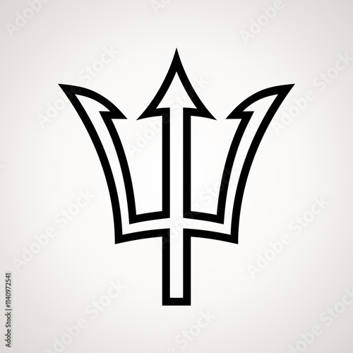 Trident - symbol from the flag of Barbados.