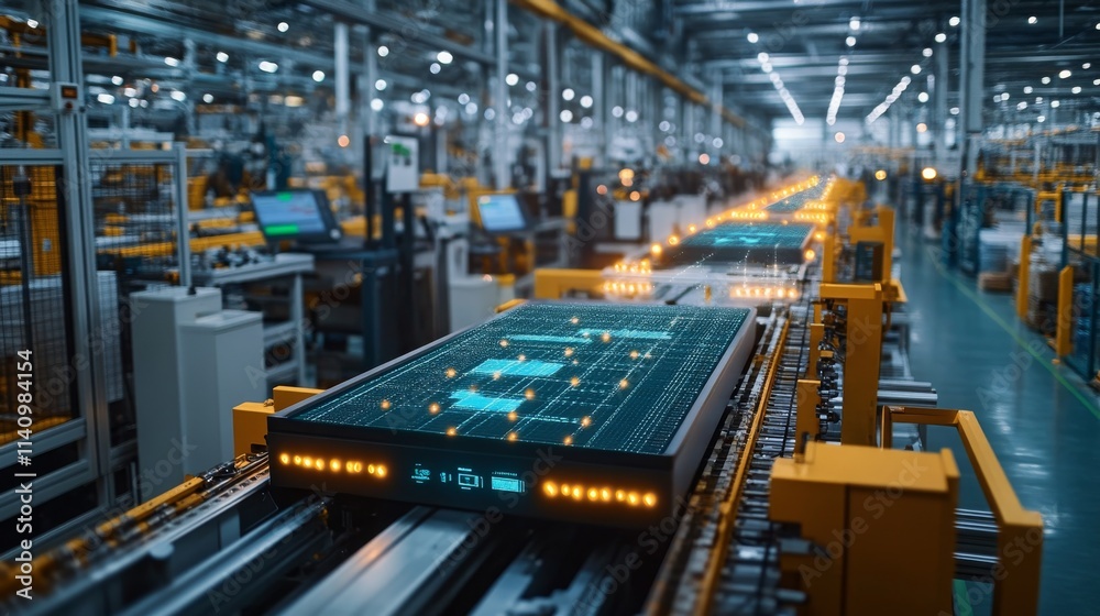 Large manufacturing facility utilizing edge technology for efficient production operations Large manufacturing facility utilizing edge technology for efficient production operations