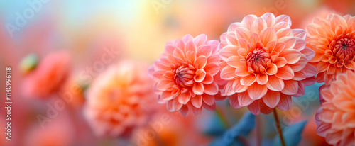A bouquet of orange flowers with a blue background. The flowers are in full bloom and the blue background adds a calming effect to the image