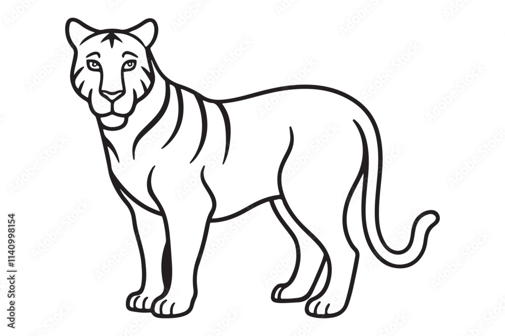 Fototapeta premium Illustration of a tiger Vector