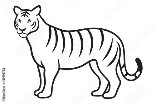 Illustration of a tiger Vector