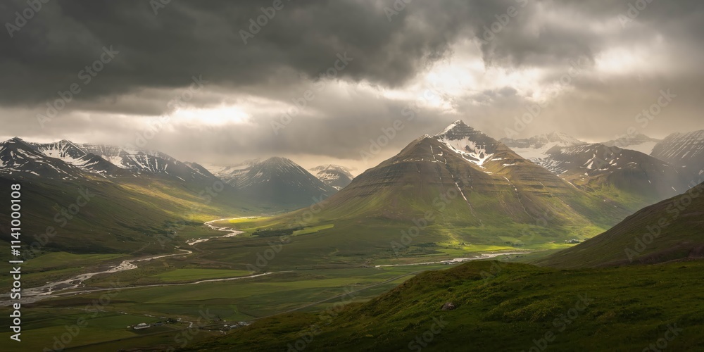 Svarfaðardalur valley in Northern Iceland Svarfaðardalur valley in Northern Iceland
