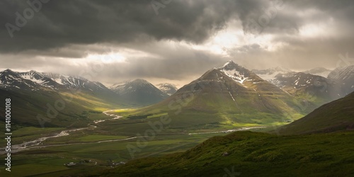 Svarfaðardalur valley in Northern Iceland