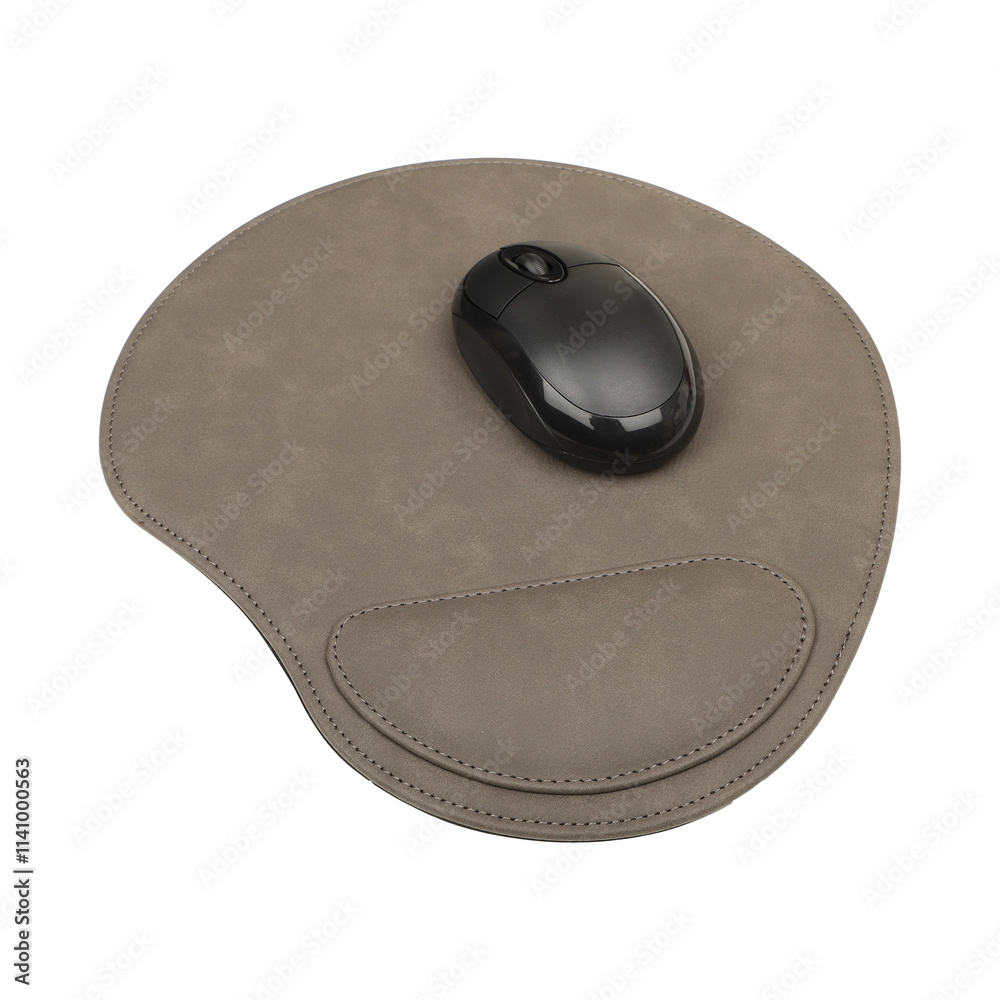 Colorful leather mousepads. isolated png background. Colorful leather mousepads. isolated png background.