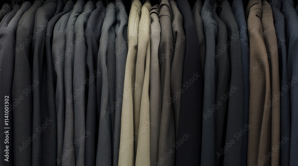 Fototapeta premium Neatly Arranged Textiles in Various Shades and Colors