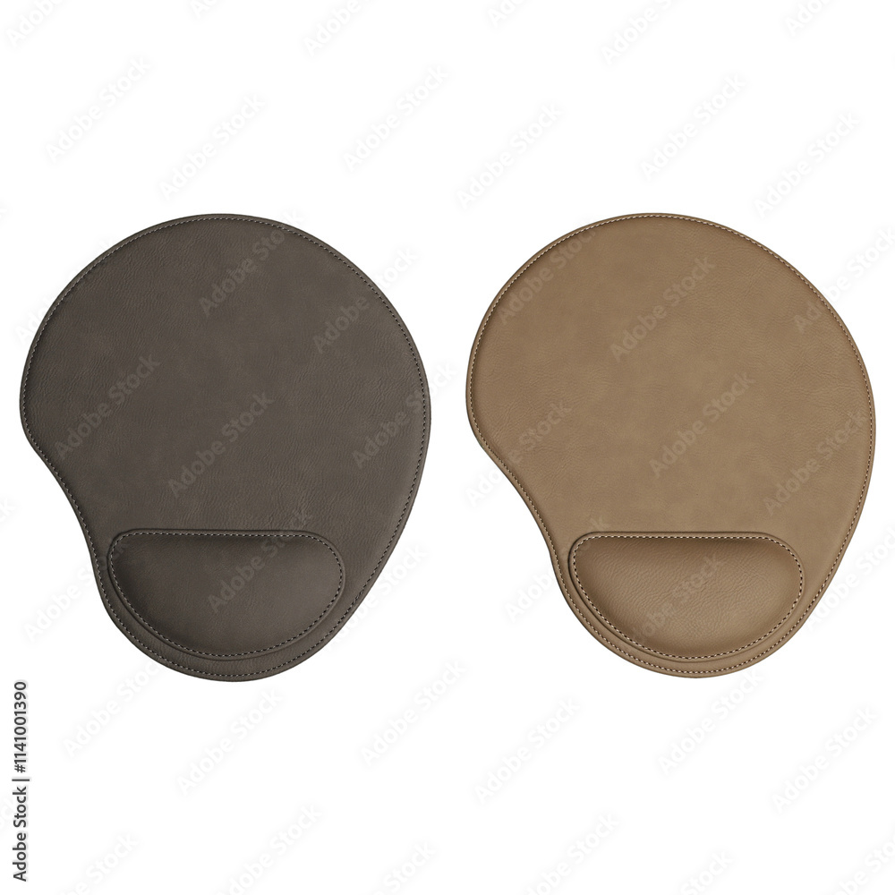 Colorful leather mousepads. isolated png background. Colorful leather mousepads. isolated png background.