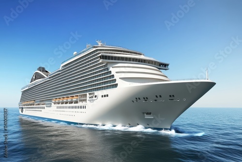 Fototapeta Naklejka Na Ścianę i Meble -  a large white cruise ship