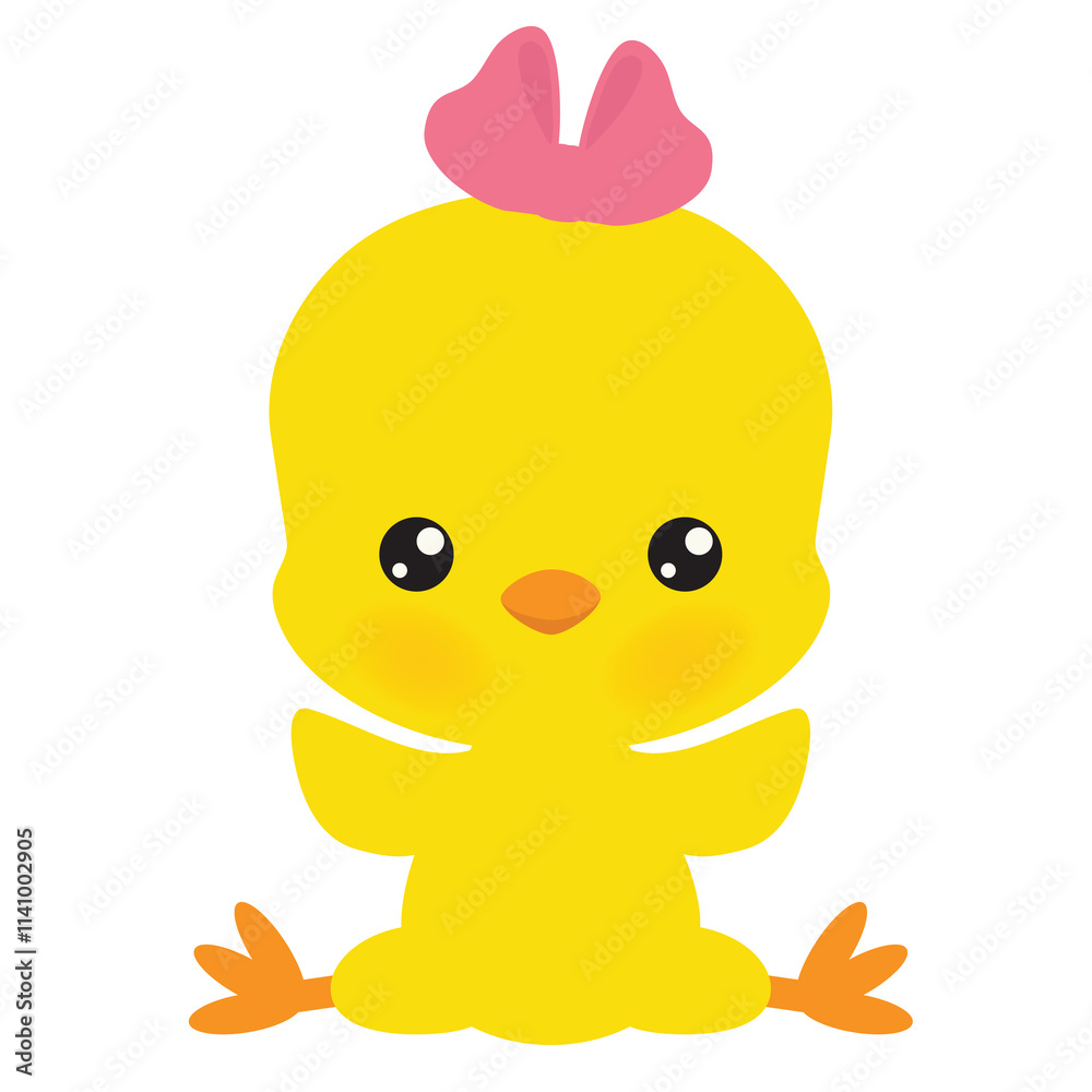 Cute Easter chick vector cartoon illustration
Cute Easter chick vector cartoon illustration