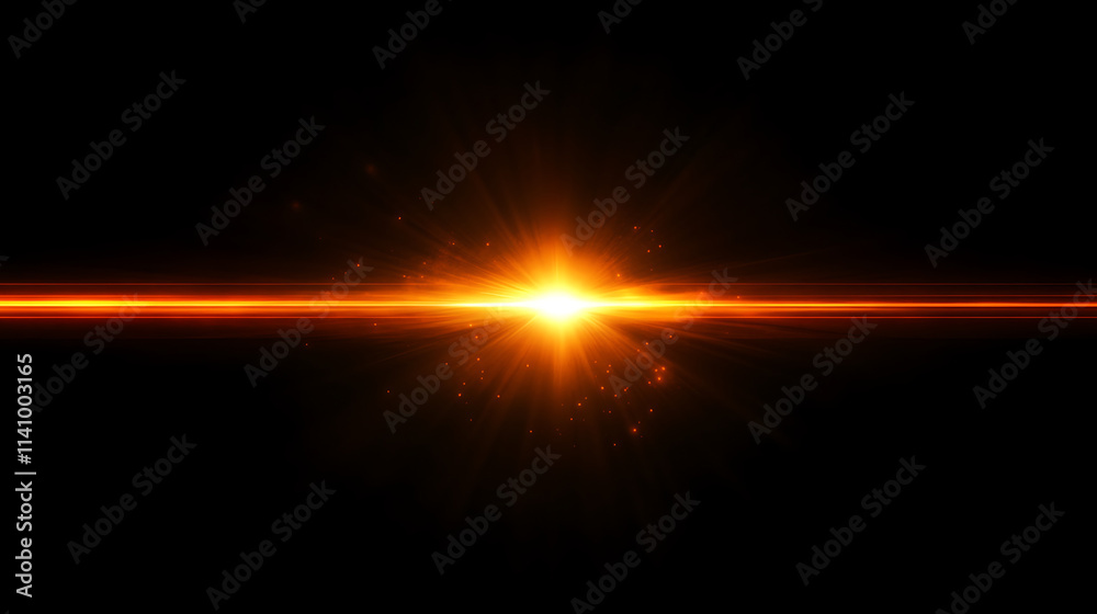 Orange bokeh flare light effect on black background, for overlay and screen layer modes Orange bokeh flare light effect on black background, for overlay and screen layer modes