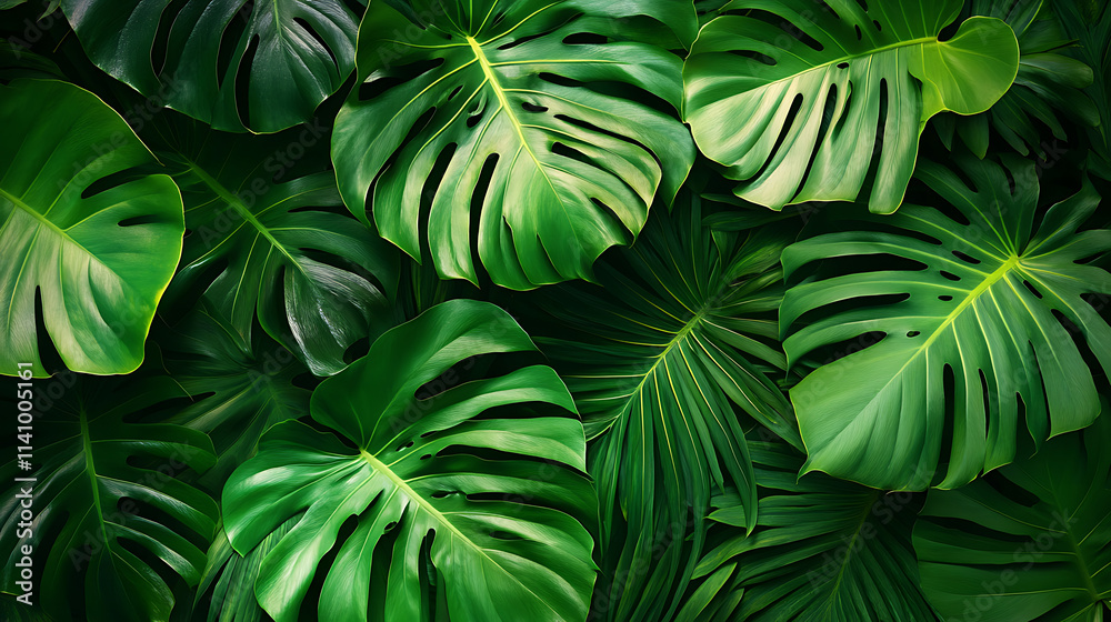 custom made wallpaper toronto digitalSummer tropical summer leaves and foliage background design