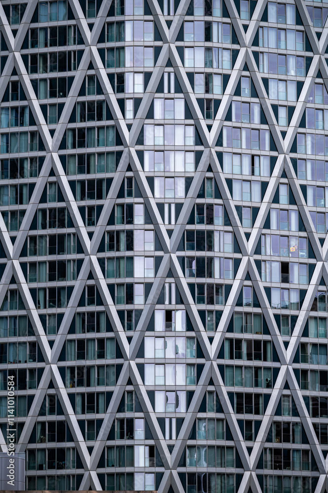 Unique London spots that shows a symmetric glass building Unique London spots that shows a symmetric glass building