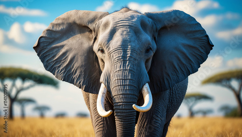 Explore stunning elephant images and art: majestic giants, baby elephants, and herds in the wild. Perfect for presentations, nature projects, and creative designs. photo