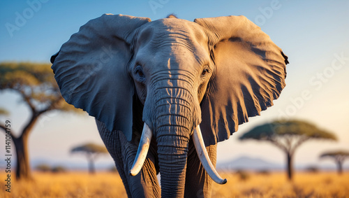 Explore stunning elephant images and art: majestic giants, baby elephants, and herds in the wild. Perfect for presentations, nature projects, and creative designs. photo