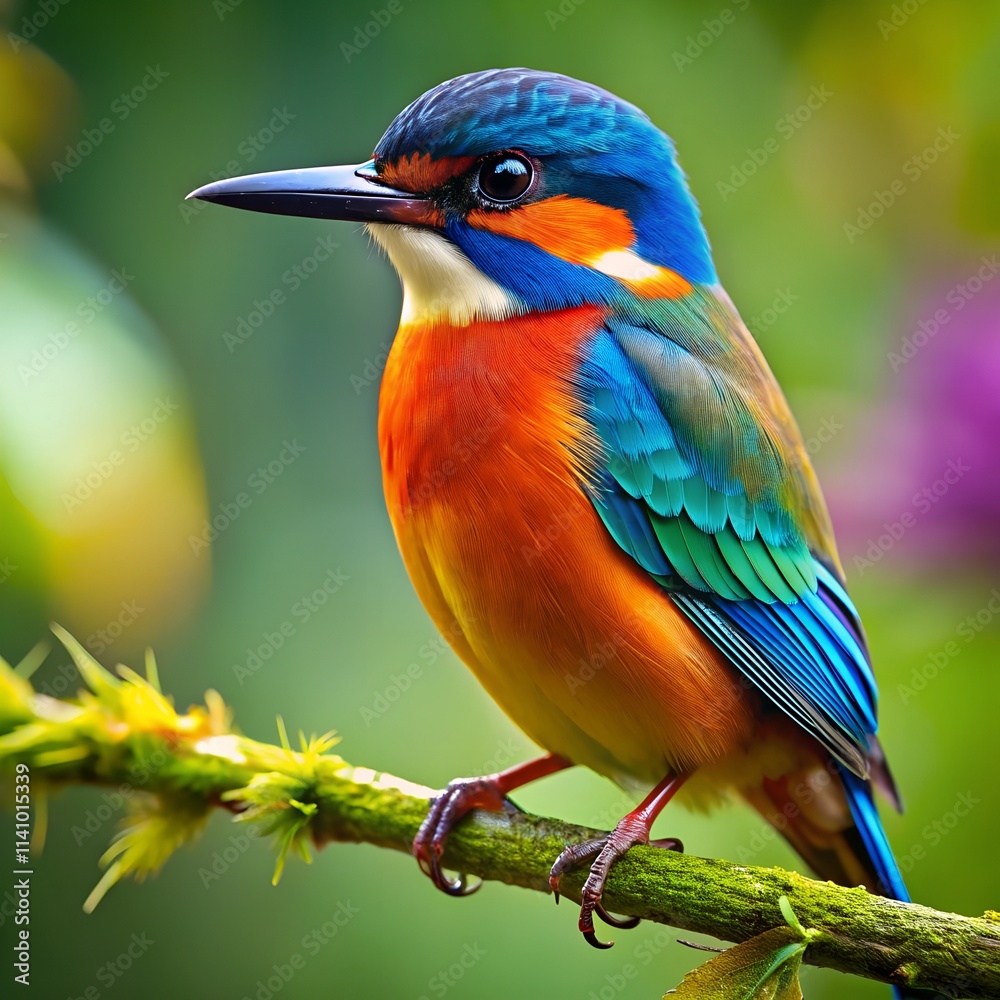 Fototapeta premium kingfisher on branch