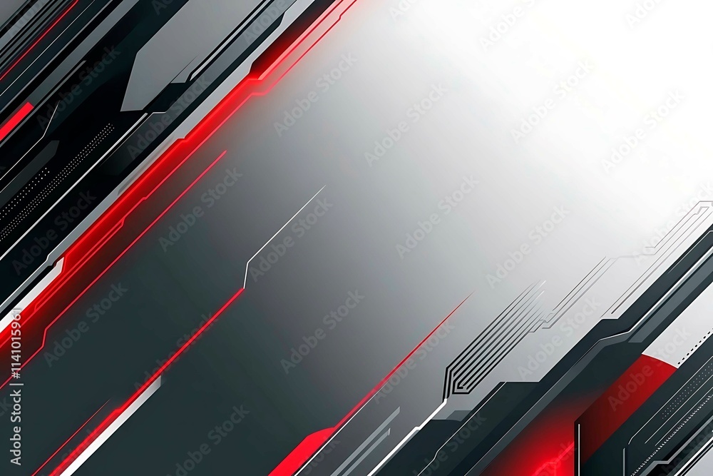 Dynamic technology-inspired abstract background with sharp red, black, and silver lines, creating a sleek and futuristic digital design. Dynamic technology-inspired abstract background with sharp red, black, and silver lines, creating a sleek and futuristic digital design.