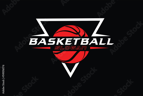 Basketball logo lineart simple vector illustration template icon graphic design.