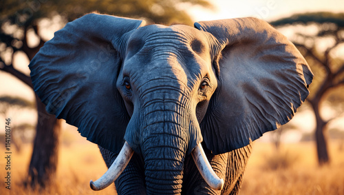 Explore stunning elephant images and art: majestic giants, baby elephants, and herds in the wild. Perfect for presentations, nature projects, and creative designs. photo