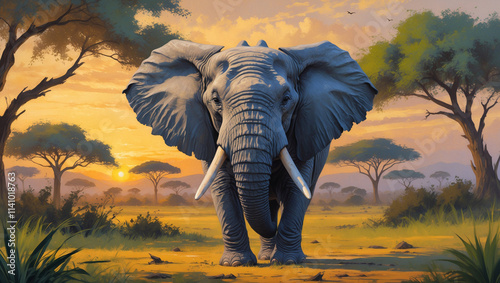 Explore stunning elephant images and art: majestic giants, baby elephants, and herds in the wild. Perfect for presentations, nature projects, and creative designs. photo