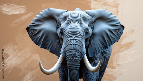 Explore stunning elephant images and art: majestic giants, baby elephants, and herds in the wild. Perfect for presentations, nature projects, and creative designs. photo