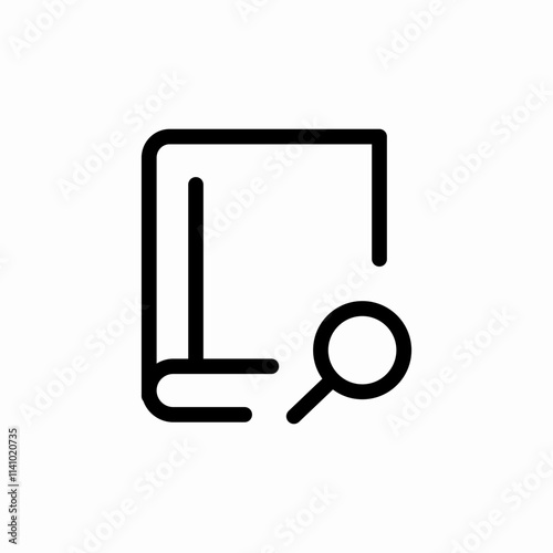 book search icon sign vector