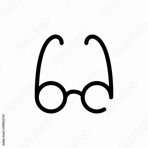 eyeglasses optic icon sign vector
