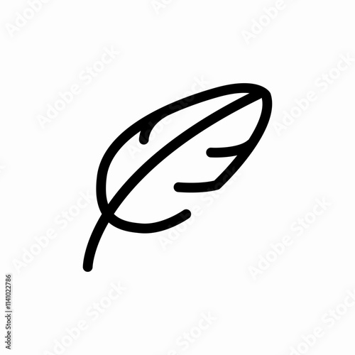 feather pen icon sign vector