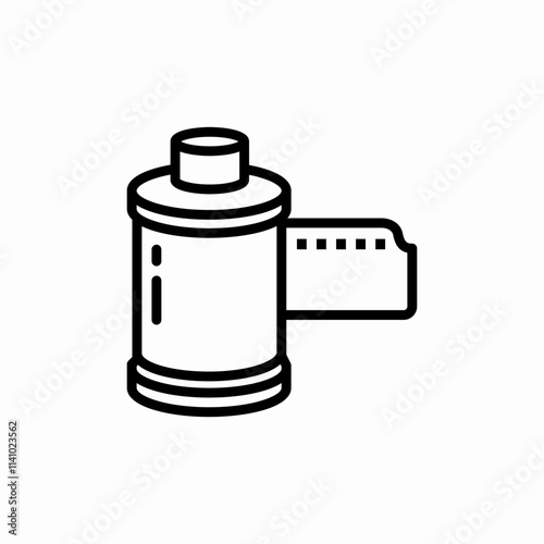 photo camera film icon sign vector