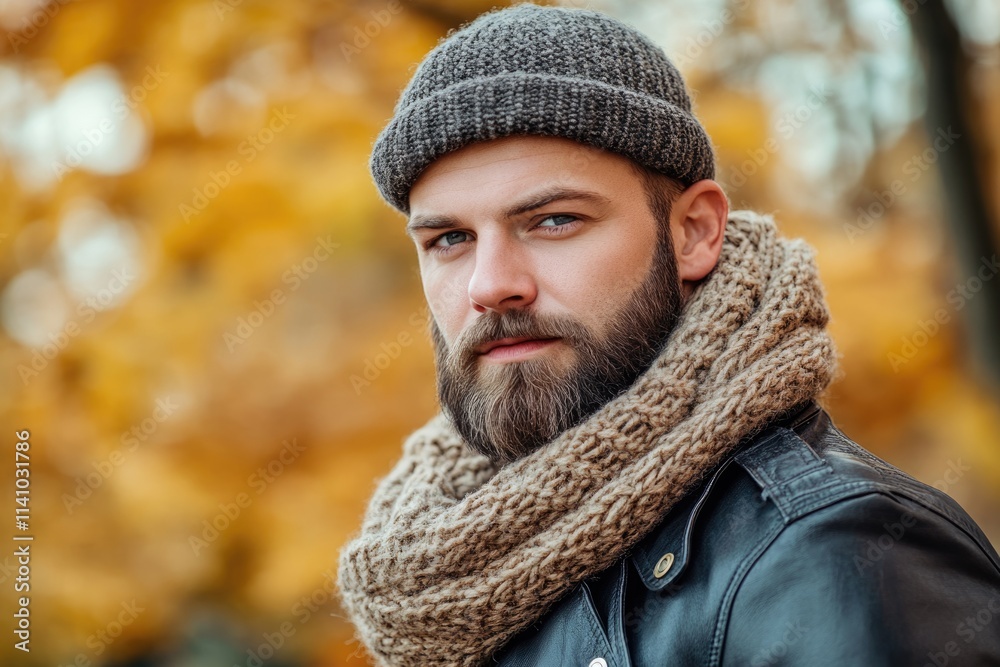 Stylish man in casual winter fashion. Stylish man in casual winter fashion.