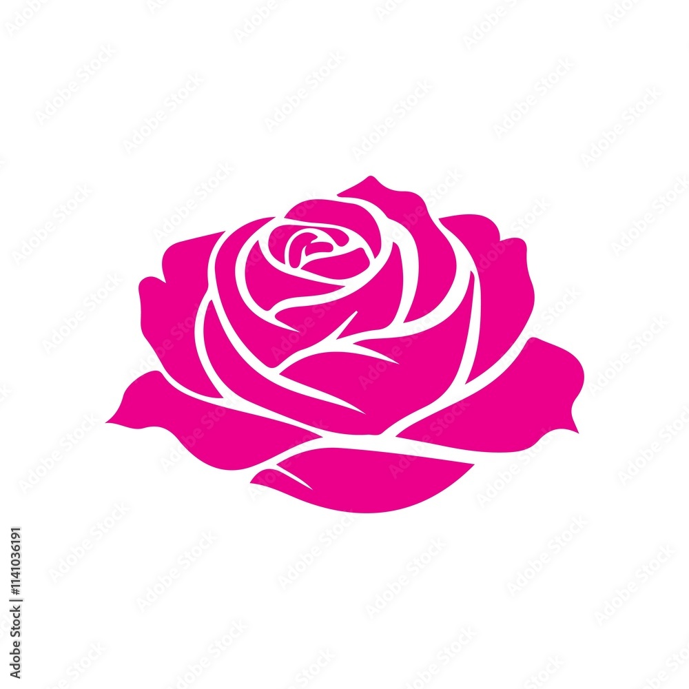 Flower rose clip art design on plain white transparent isolated background for card, shirt, hoodie, sweatshirt, apparel, card, tag, mug, icon, poster or badge Flower rose clip art design on plain white transparent isolated background for card, shirt, hoodie, sweatshirt, apparel, card, tag, mug, icon, poster or badge