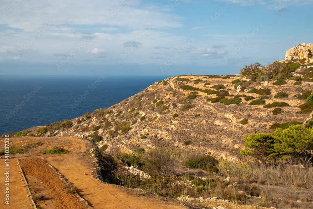 Dingli rock formation near Dingli Cliffs Tramuntana Northern Republic of Malta Dingli rock formation near Dingli Cliffs Tramuntana Northern Republic of Malta