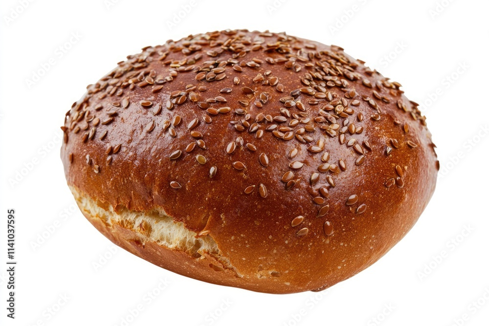 freshly baked hamburger bread isolated on white background freshly baked hamburger bread isolated on white background