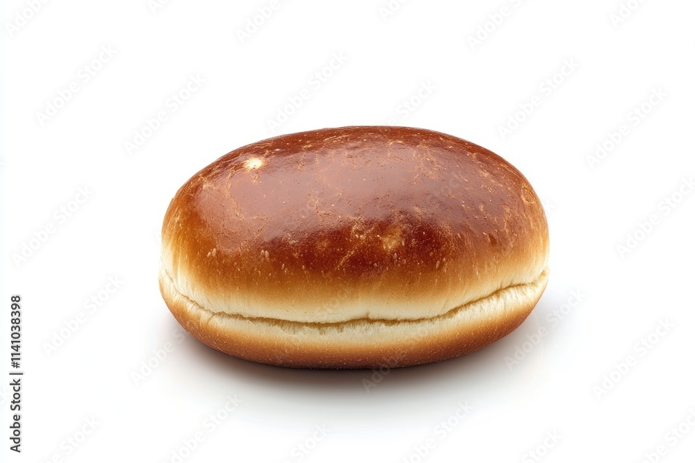 freshly baked hamburger bread isolated on white background freshly baked hamburger bread isolated on white background