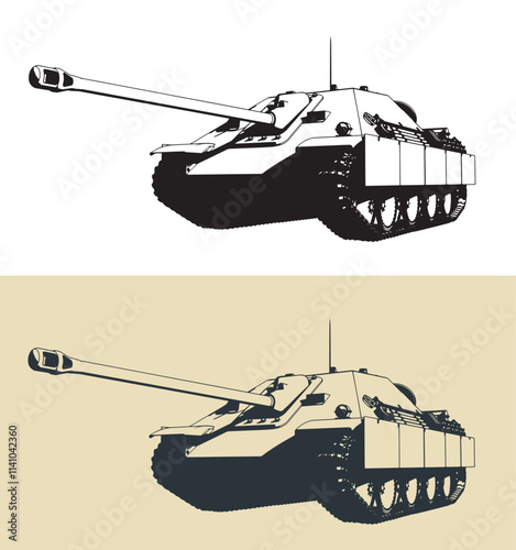 Heavy German self-propelled artillery unit