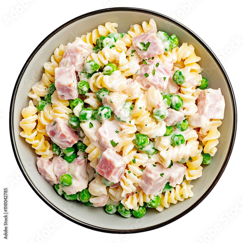 Plate of Pasta Salad with H...