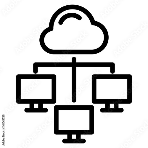 Hub network connection icon