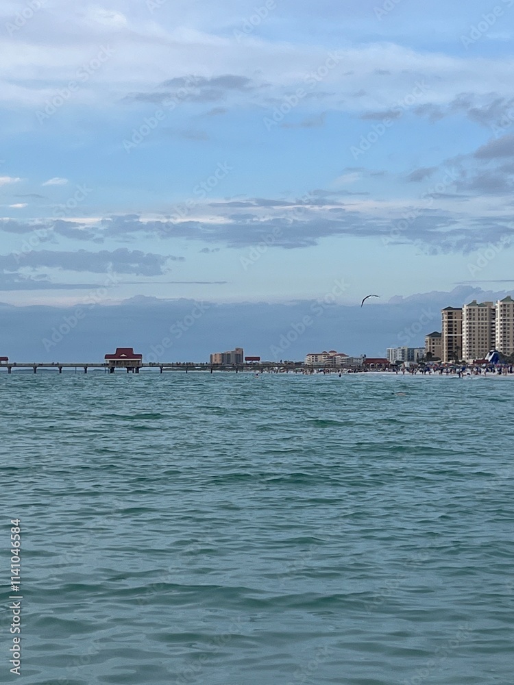 view of the sea and city from the sea view of the sea and city from the sea