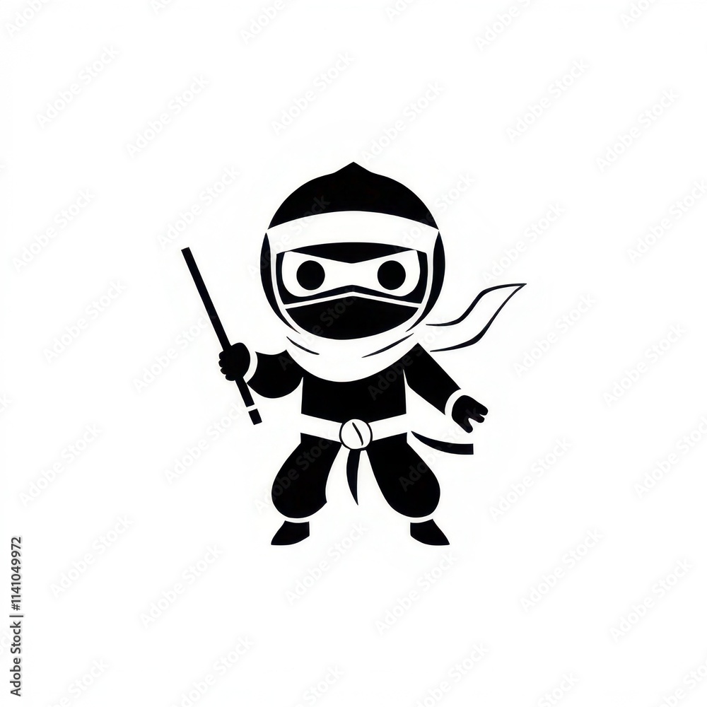 ninja black icon on white background
ninja black icon on white background